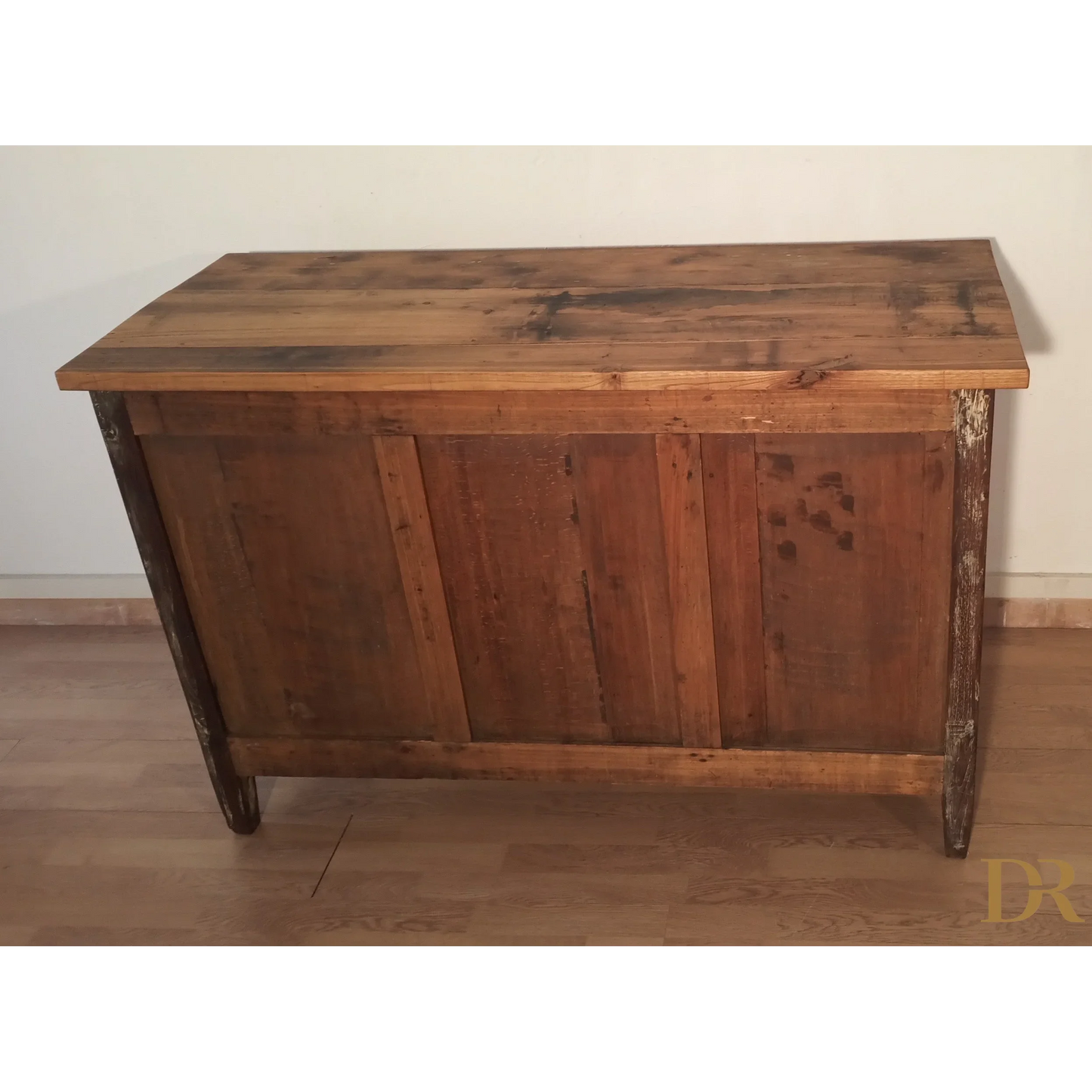 Niedriges rustikales Sideboard aus Kiefernholz, Süditalien, spätes 19. Jahrhundert