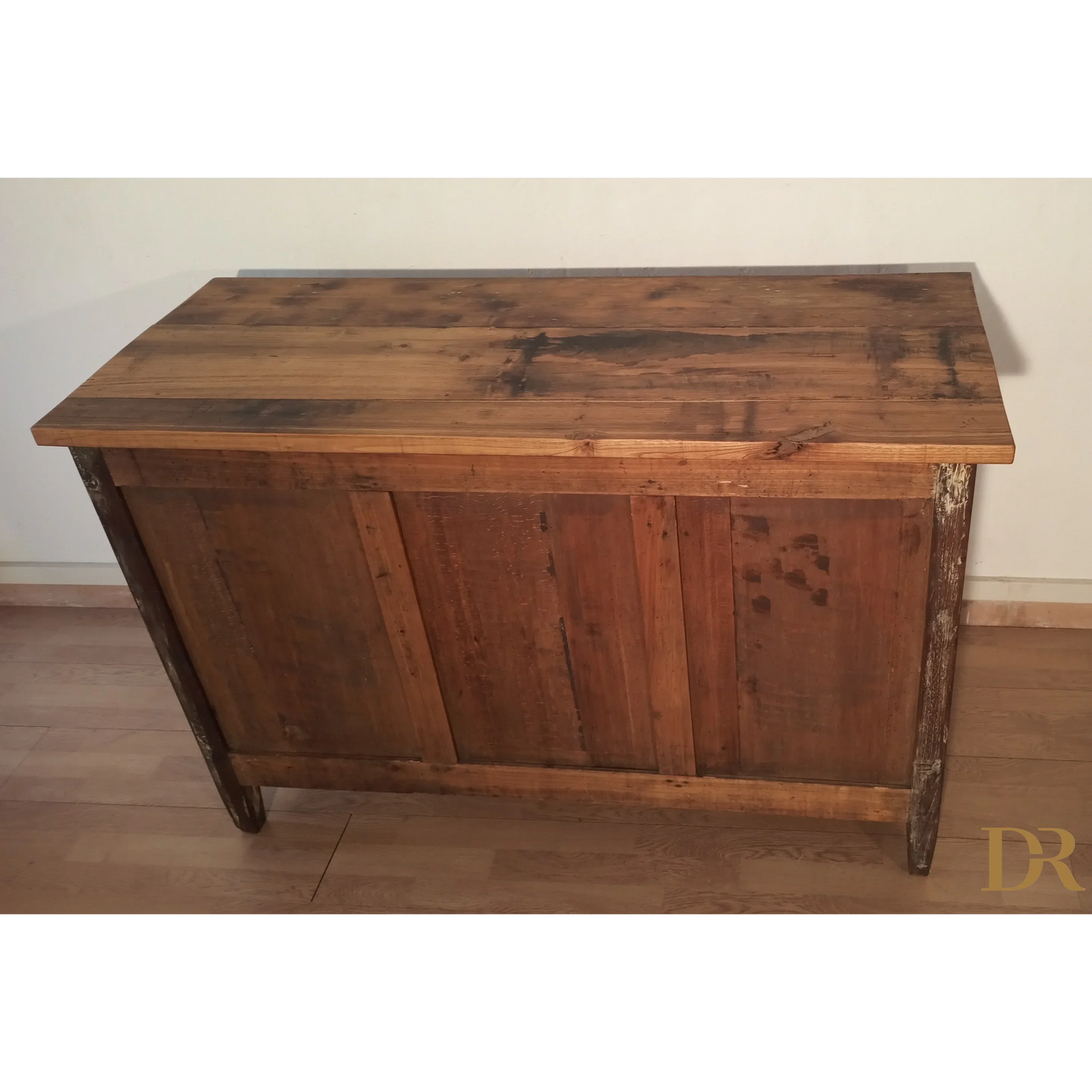 Niedriges rustikales Sideboard aus Kiefernholz, Süditalien, spätes 19. Jahrhundert