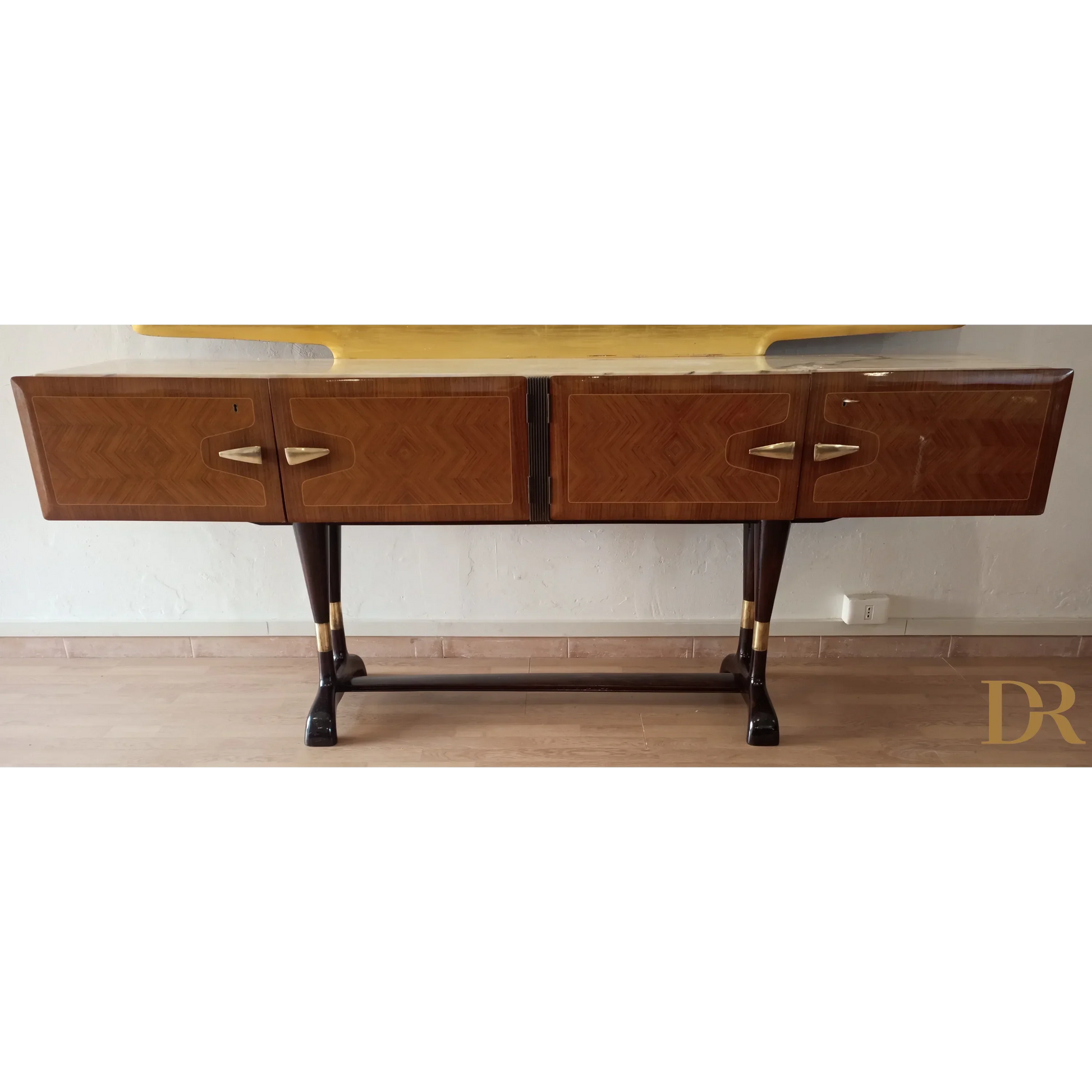 Mid-Century-Sideboard mit Spiegel | Mobile Barkonsole Vittorio Dassi Cecchini