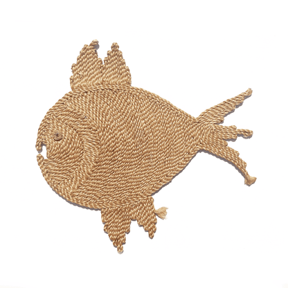 Rope fish coaster – rustic charm for your home