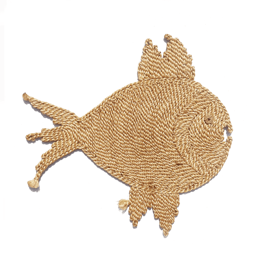 Rope fish coaster – rustic charm for your home