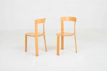 Dietiker chairs by Bruno Rey, three-legged vintage