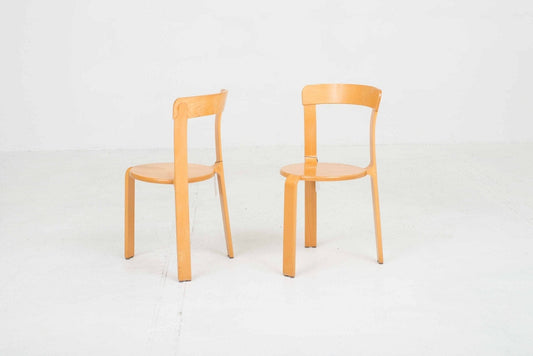 Dietiker chairs by Bruno Rey, three-legged vintage