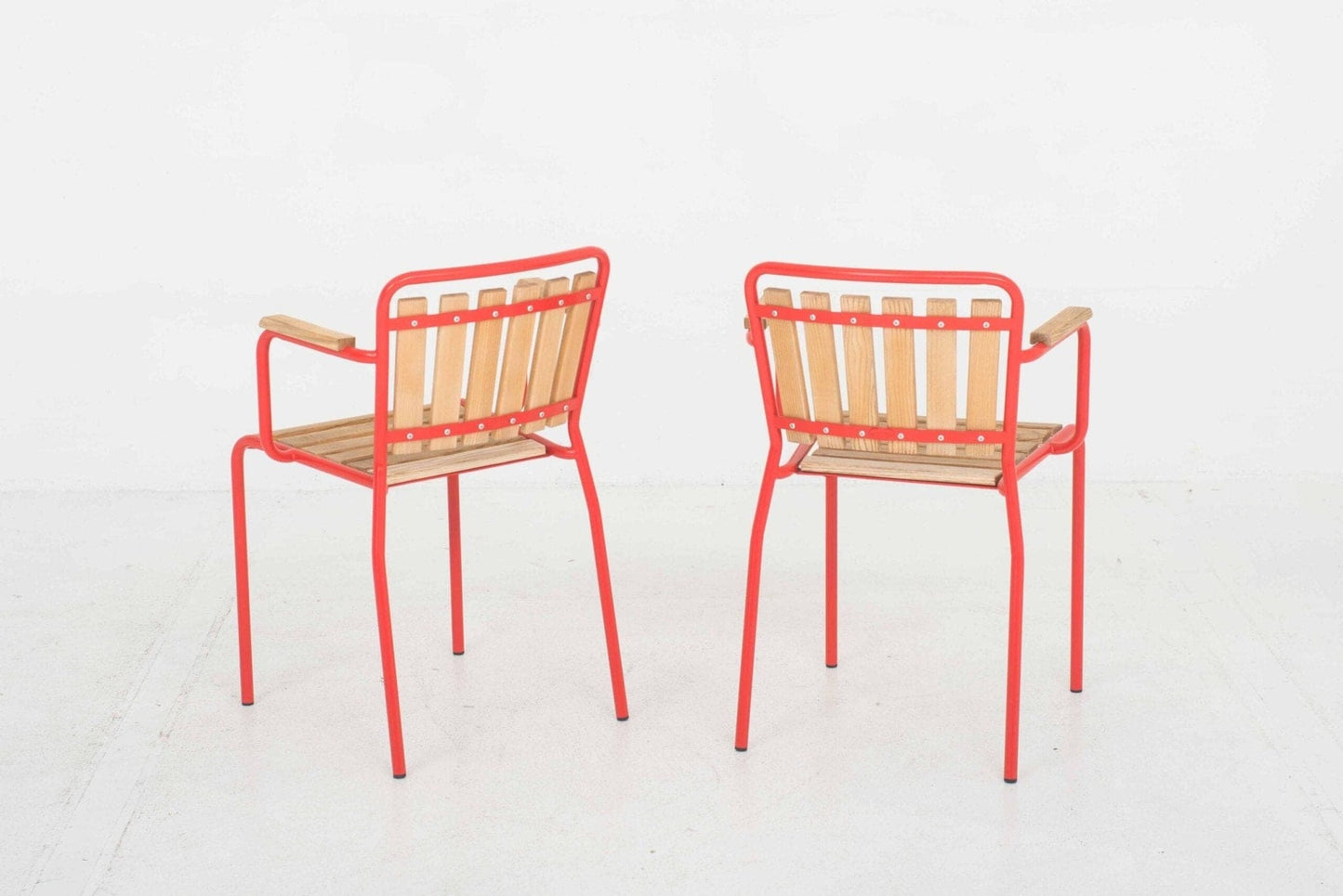 Max Ernst Haefeli garden chairs by Embru- set of 2 vintage