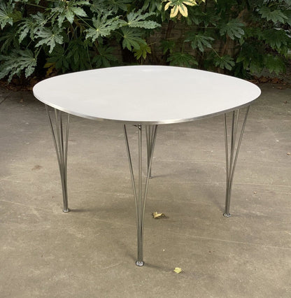 Table vintage Fritz Hansen table à manger B603 Supercirculaire