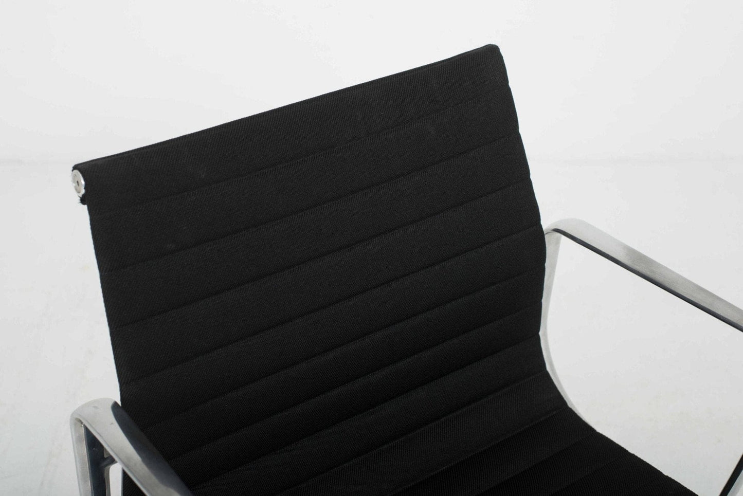 Herman Miller Eames EA 117 Office Chair- Black- Polished Aluminium Vintage