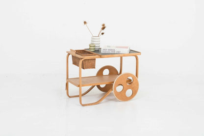 Tea trolley by Alvar Aalto - produced by Horgenglarus for home furnishings