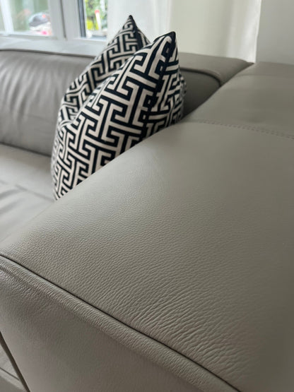 BoConcept Carmo Sofa in Leder beige-grau - 2nd home