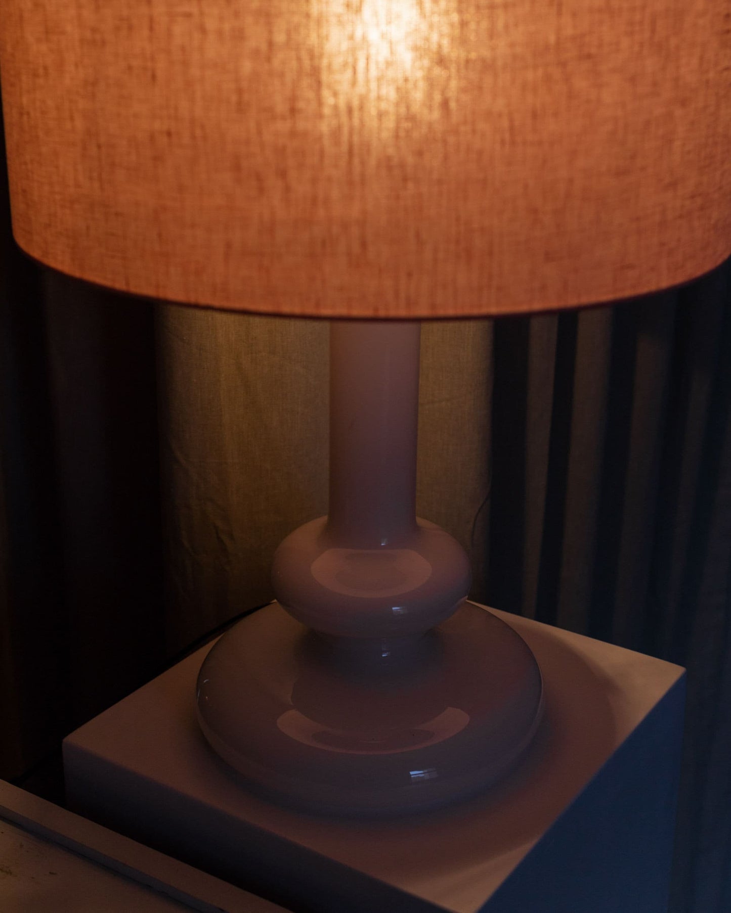 Holmegaard Plaza table lamp by Hsin Lung Lin Glasværk 1978-1984 vintage