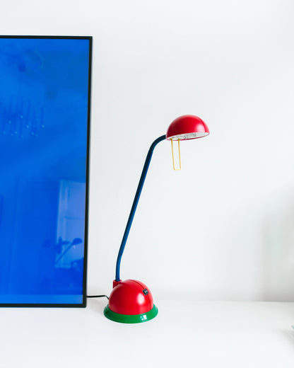 XL 80s Pop Art desk lamp in postmodern Memphis style 80s 90s vintage