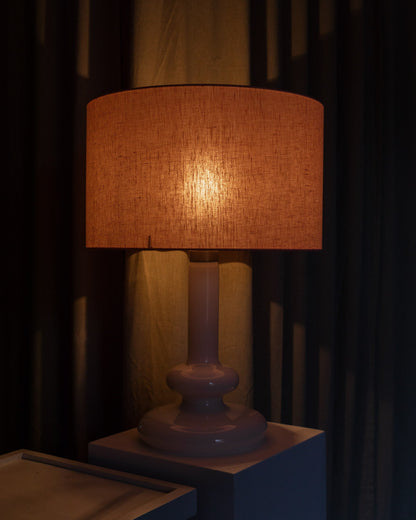 Holmegaard Plaza table lamp by Hsin Lung Lin Glasværk 1978-1984 vintage