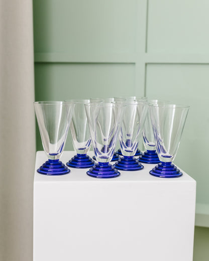 Ensemble de 8 verres à glace tasses à glace dans le style postmoderne de Memphis vintage des années 80