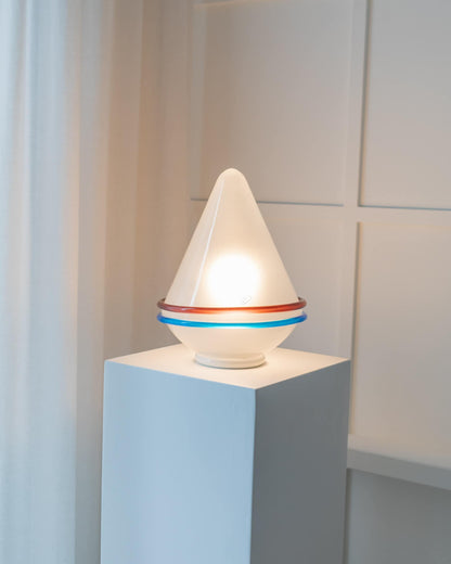 Murano table lamp conical shape Space Age Design Italy 1970s Vintage