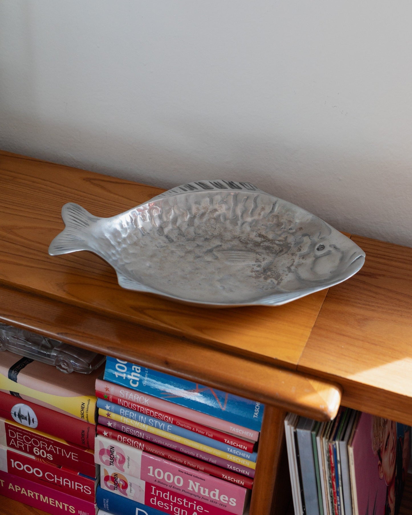 Arthur Court Fish Tray Plate in silver Mid Century Design 1970s Vintage