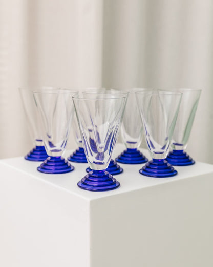 Ensemble de 8 verres à glace tasses à glace dans le style postmoderne de Memphis vintage des années 80