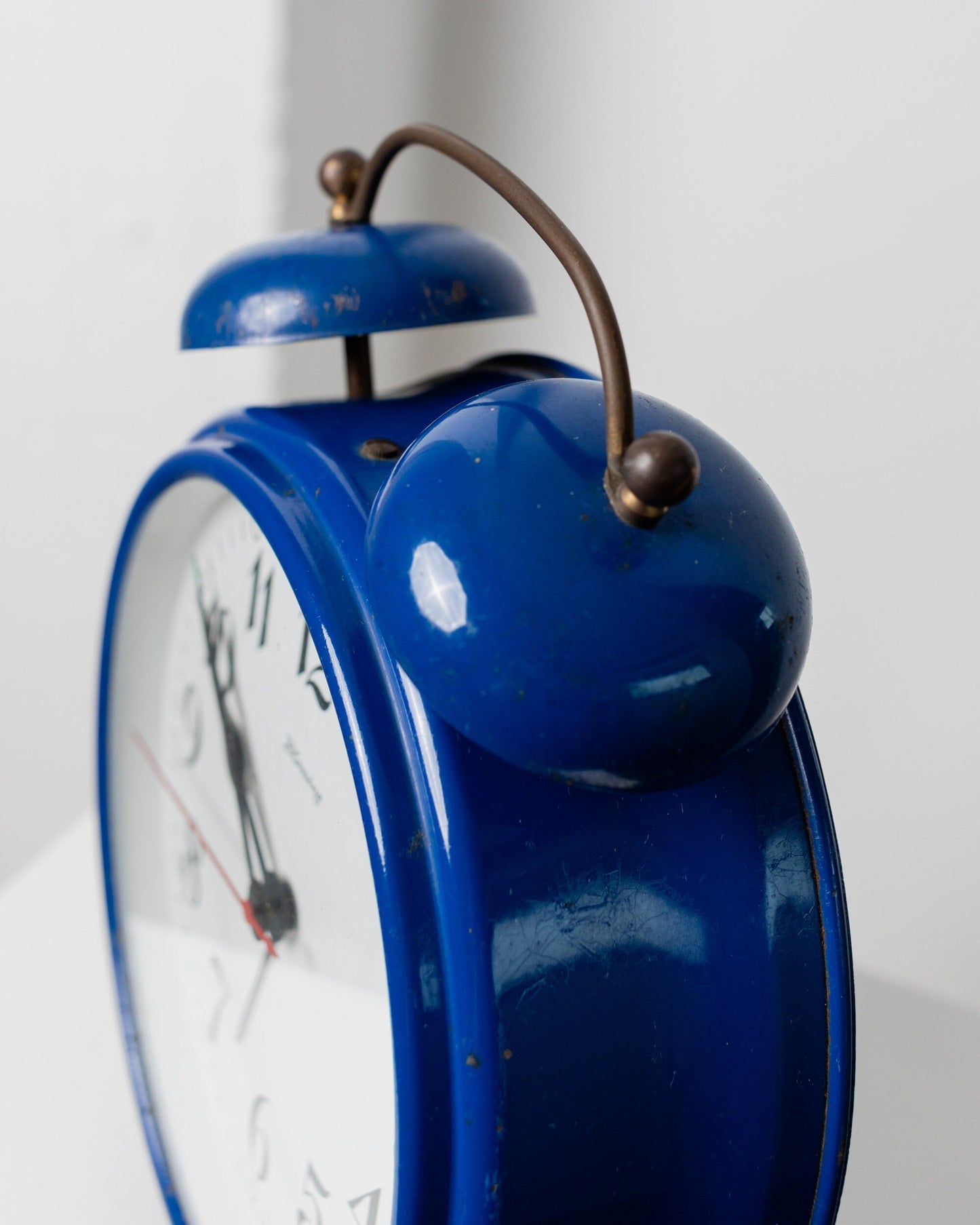 XXL alarm clock Blessing blue alarm clock Postmodern Memphis Style West Germany 1970s Vintage