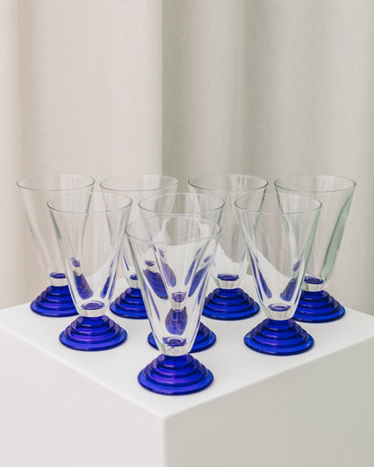 Ensemble de 8 verres à glace tasses à glace dans le style postmoderne de Memphis vintage des années 80