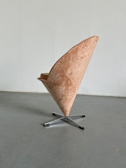 Ikonischer Verner Panton 'Cone' Chair peach von Vitra, 1950er Jahre Dänemark Vintage