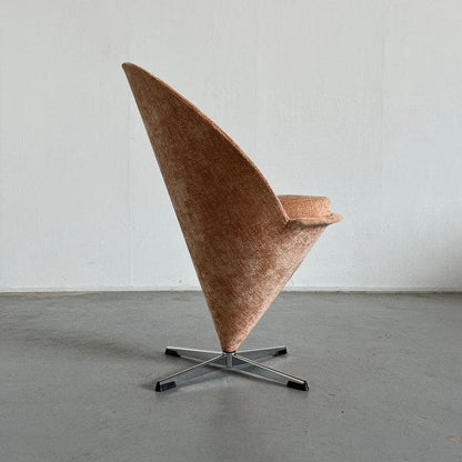 Ikonischer Verner Panton 'Cone' Chair peach von Vitra, 1950er Jahre Dänemark Vintage