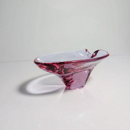 Vintage Alexandrite Bowl / Ashtray Bohemia Mid Century Sklo Union Zelezny Brod ZBS Miroslav Klinger 1950s 50s