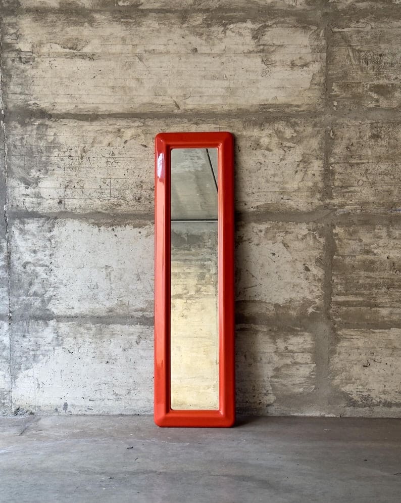 Ampaform Space Age mirror in retro-futuristic design, 1970s