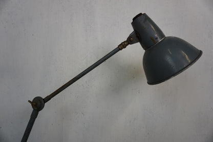 40er 50er Werkstattlampe SIS Industrielampe Industiral Design Klemmleuchte Loft Vintage