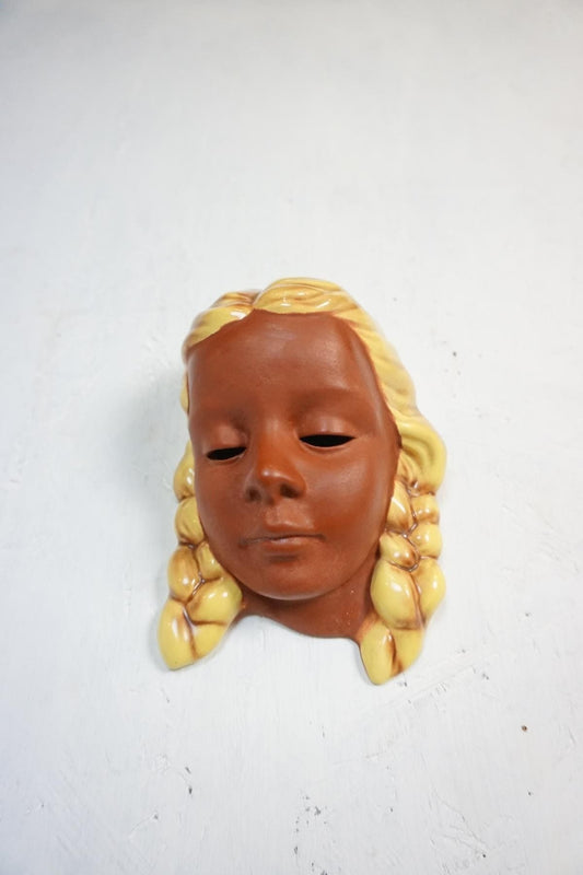 Decorative wall mask from the 50s vintage