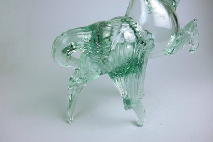 Cheval italien de Murano vintage en vert menthe du début des années 1970