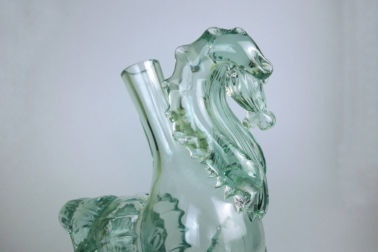 Vintage Murano Italian Horse in mint green from the early 1970s