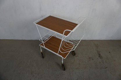 Iconic serving trolley with newspaper rack and bottle holder Vintage