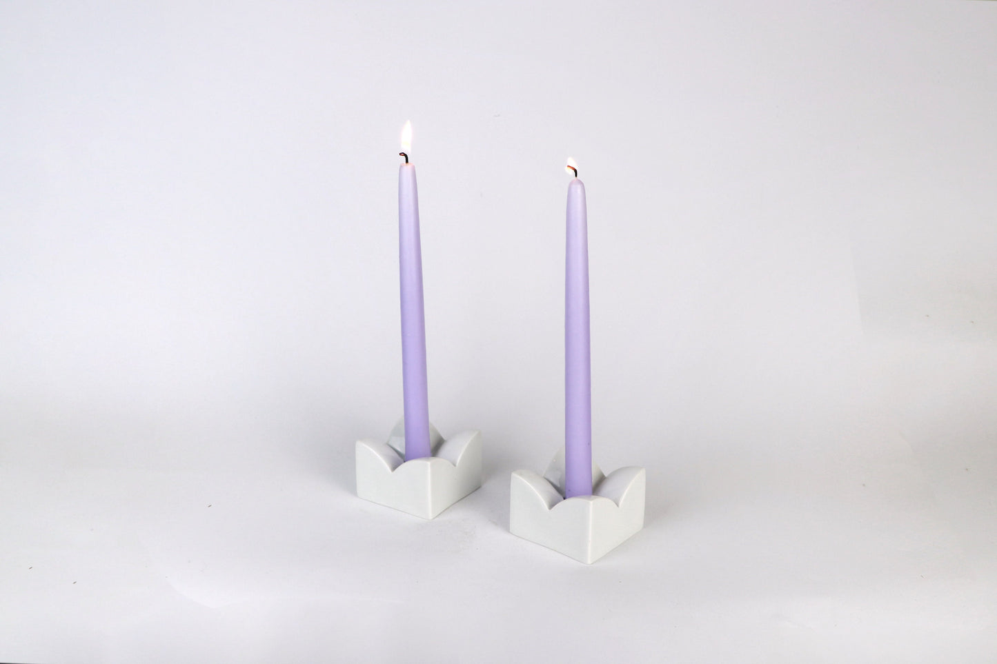 2 vintage porcelain candlesticks candlesticks 70s 80s candle holder ceramic white