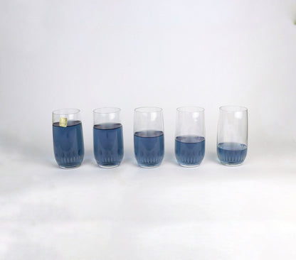 5x verres en cristal vintage avec détails coupés en plomb Durobor Belgique verres à eau des années 50 60 verres à boire 1950 moderniste des années 50