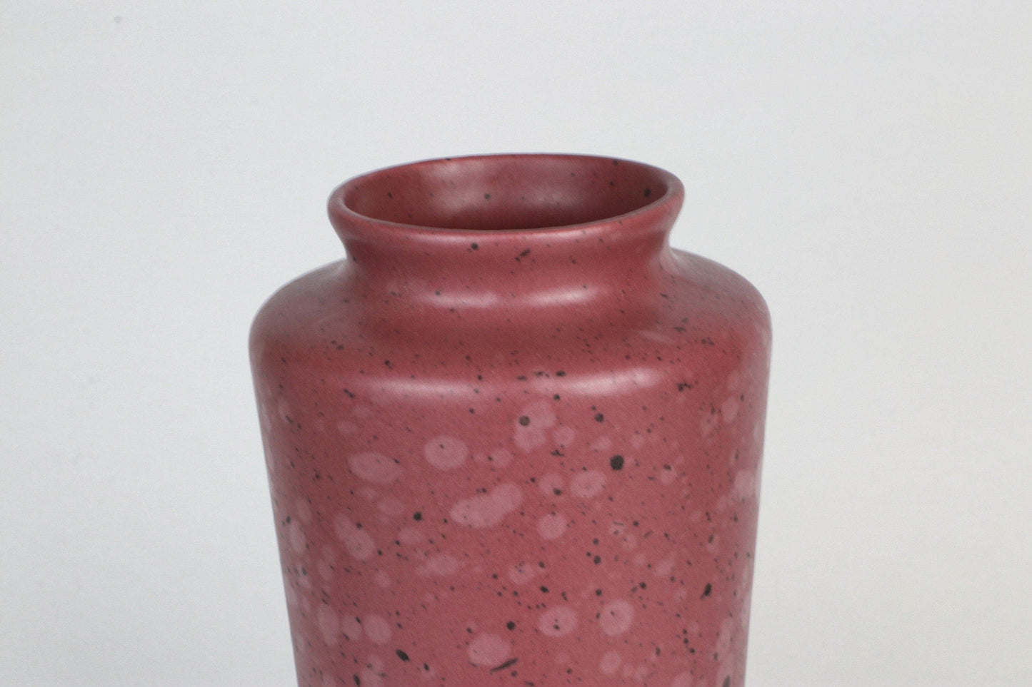 Vintage Postmodern Vase Flower Vase Ceramic MF Design Fuchsia Speckles Dots Purple Pink Memphis Milano 90s 90s 1990 1990s Germany Asa