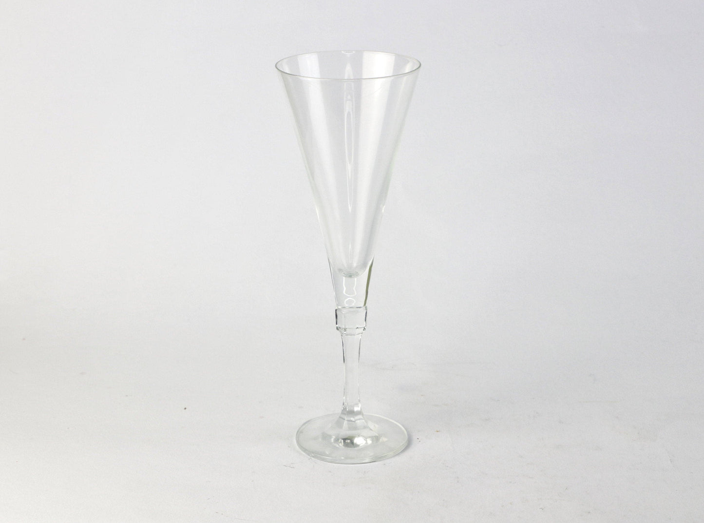 6 verres à vin mousseux en cristal Schott vintage Champagne Style années 80 Postmodern Art Déco Revival Crystal Glass Crystal Zwiesel