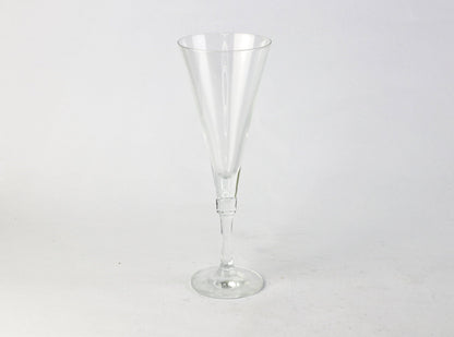 6 verres à vin mousseux en cristal Schott vintage Champagne Style années 80 Postmodern Art Déco Revival Crystal Glass Crystal Zwiesel