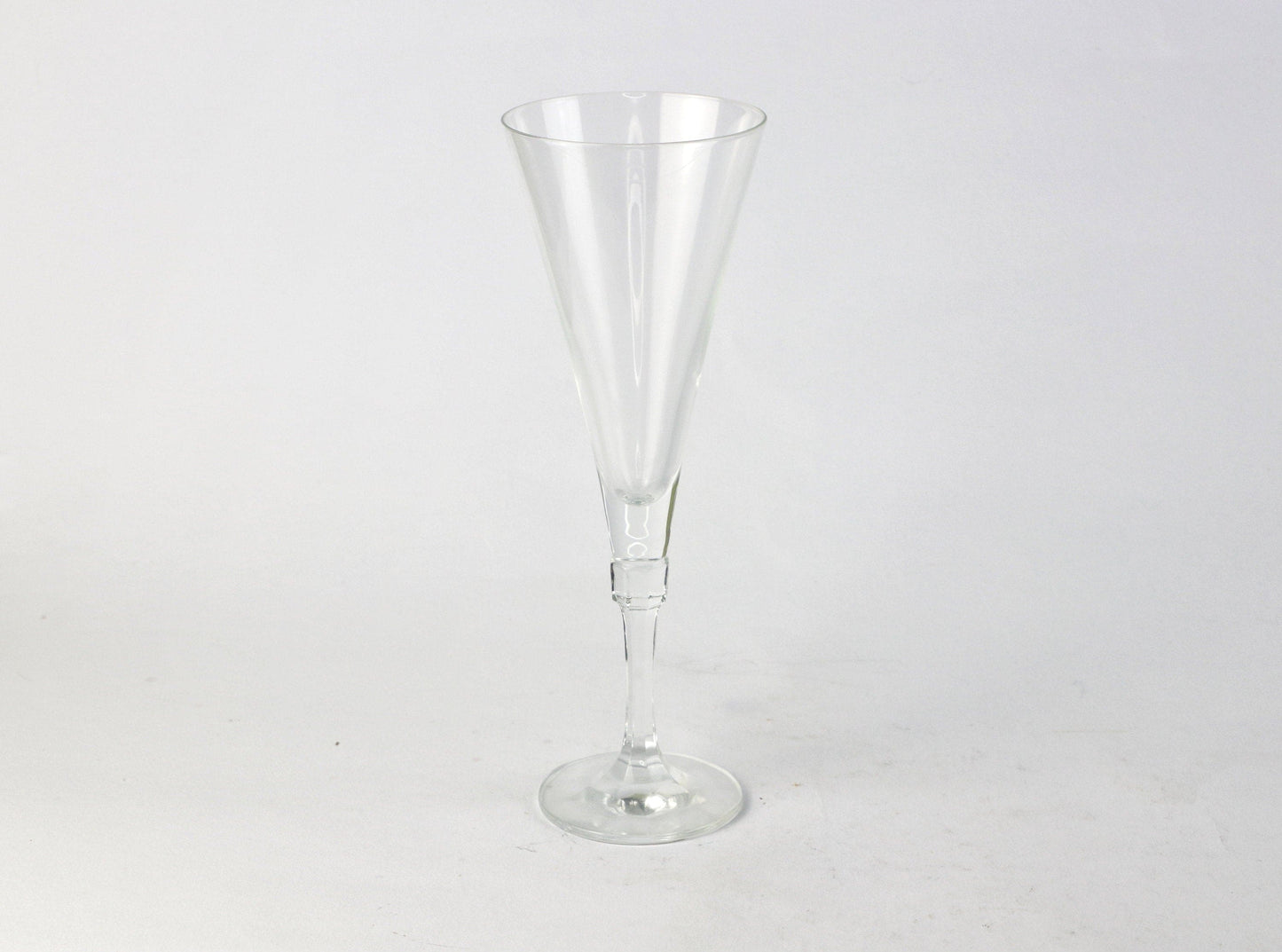 6 Vintage Schott Crystal Sparkling Wine Glasses Champagne Style 80s Postmodern Art Deco Revival Crystal Glass Crystal Zwiesel