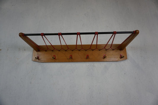 Elegant coat rack with hat rack from the 50s vintage