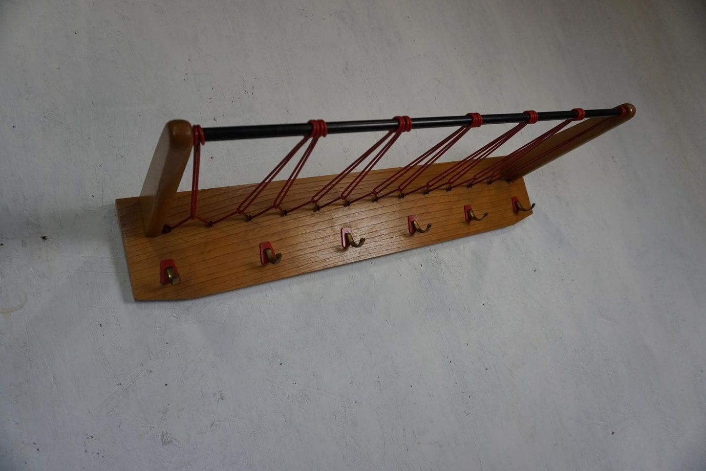 Elegant coat rack with hat rack from the 50s vintage