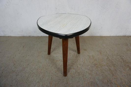 Small flower stool with Formica shelf Vintage