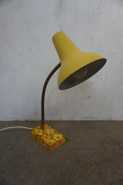 Superbe lampe de bureau avec un motif floral vintage