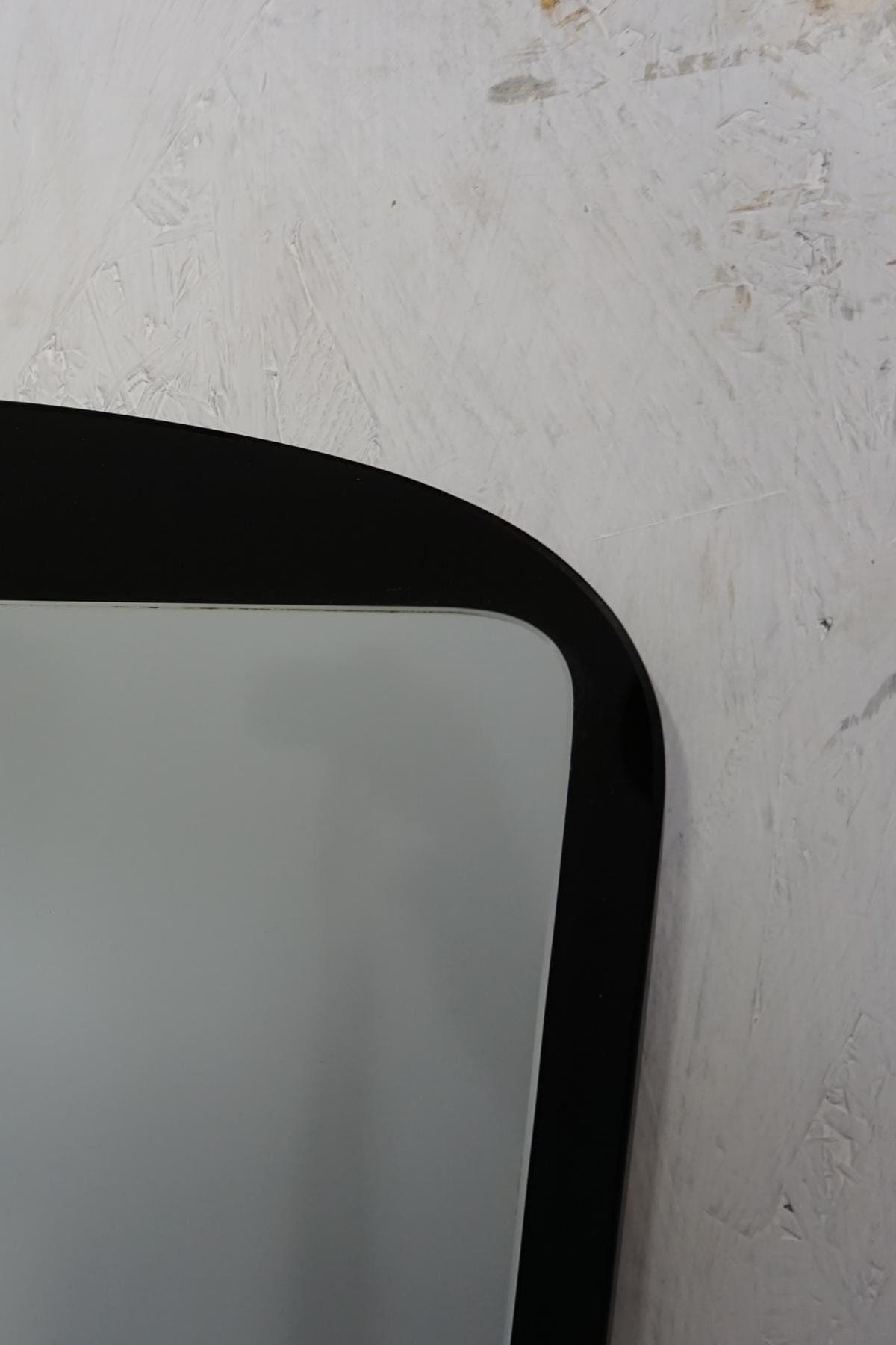 Fantastically beautiful mid century mirror with black frame vintage