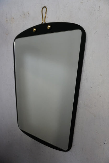 Fantastically beautiful mid century mirror with black frame vintage