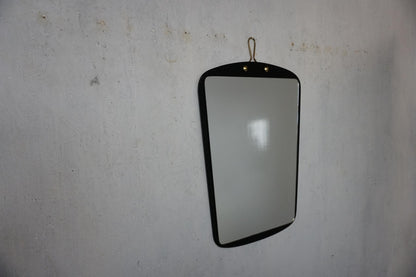 Fantastically beautiful mid century mirror with black frame vintage