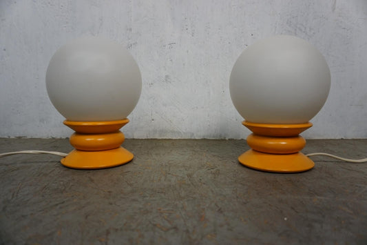 Two elegant mid-century table lamps from Temde Vintage