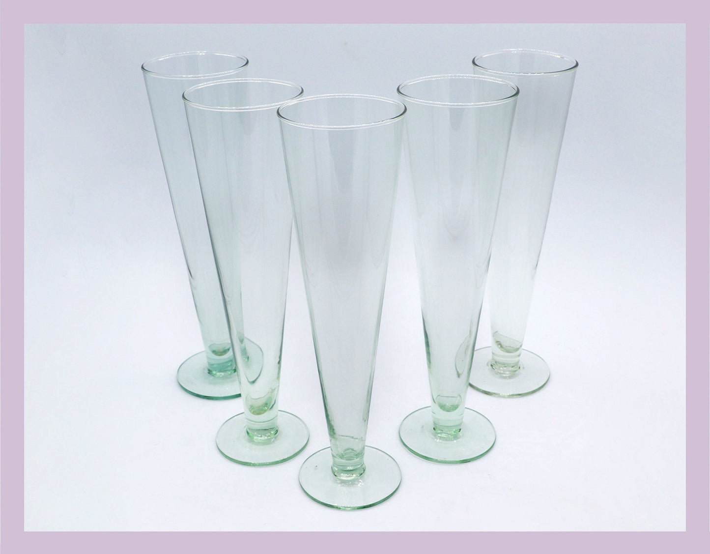 5 Vintage Beer Glasses Water Green Mint Green Turquoise Sparkling Wine Glasses Champagne Wine White Wine Red Wine Goblet