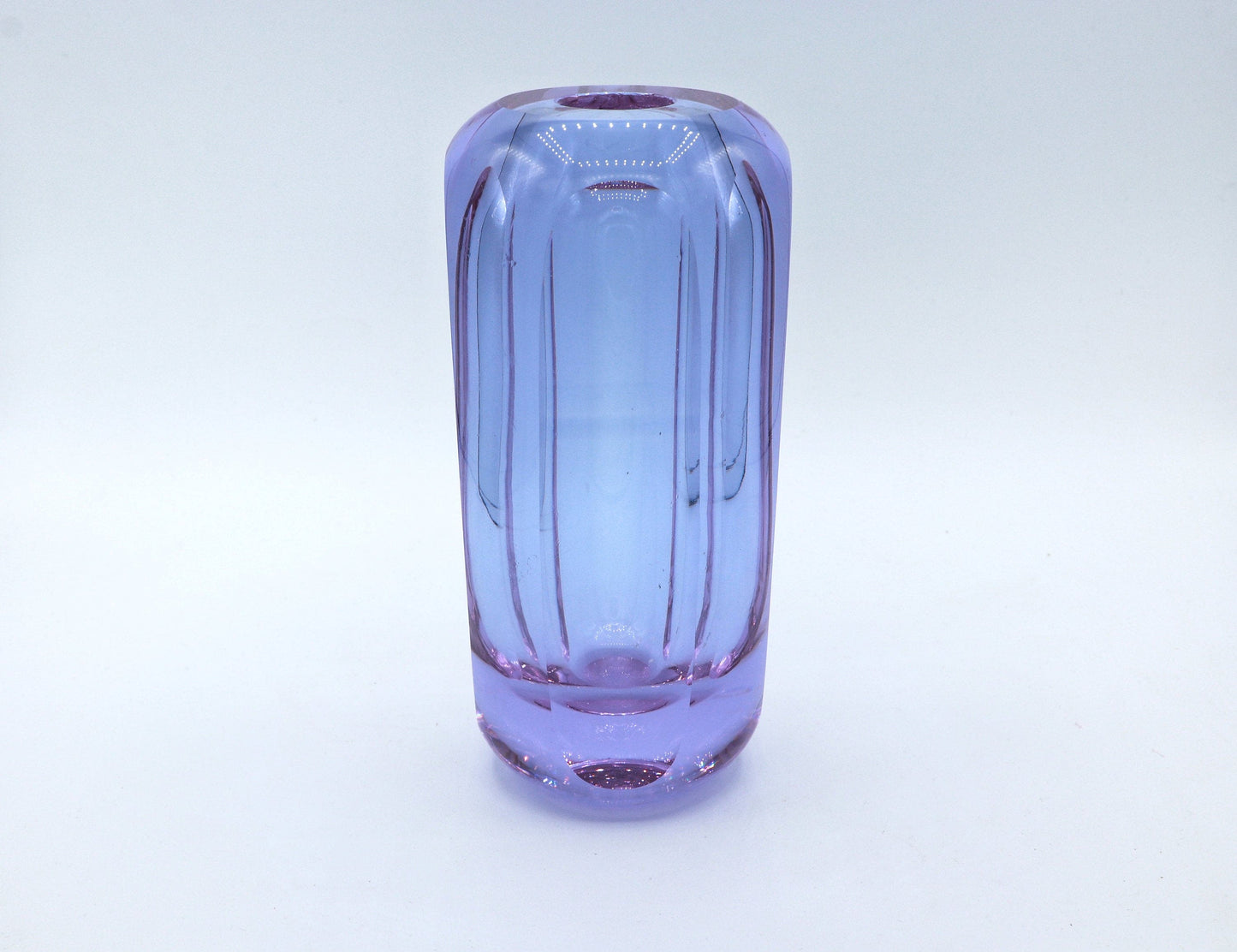 Vintage Vase Vaclav Hanus für Jablonecke sklarny Böhmen Czech Alexandrit Glas Neodym Zelezny Brod ZBS Železnobrodské sklárny Moser Hoffmann