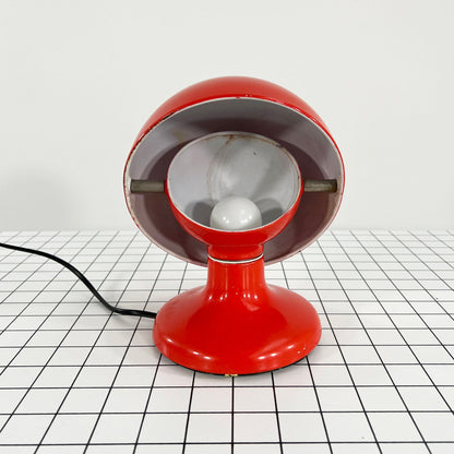 Red Jucker 147 table lamp by Tobia and Afra Scarpa for Flos, 1960s vintage