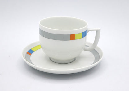 SET vintage Arzberg Memphis Milano Cafetières Ville Art Moderne Cafétéria Lutz Rabold 80s 90s Porcelaine Théière Postmoderne Cafetière