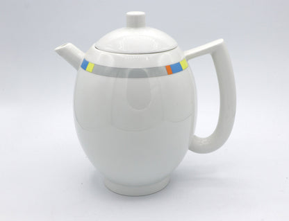 SET vintage Arzberg Memphis Milano Cafetières Ville Art Moderne Cafétéria Lutz Rabold 80s 90s Porcelaine Théière Postmoderne Cafetière