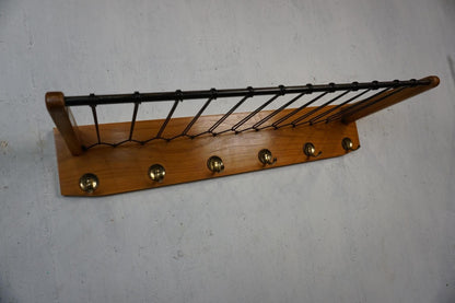 Great Mid Century coat rack with hat rack Vintage